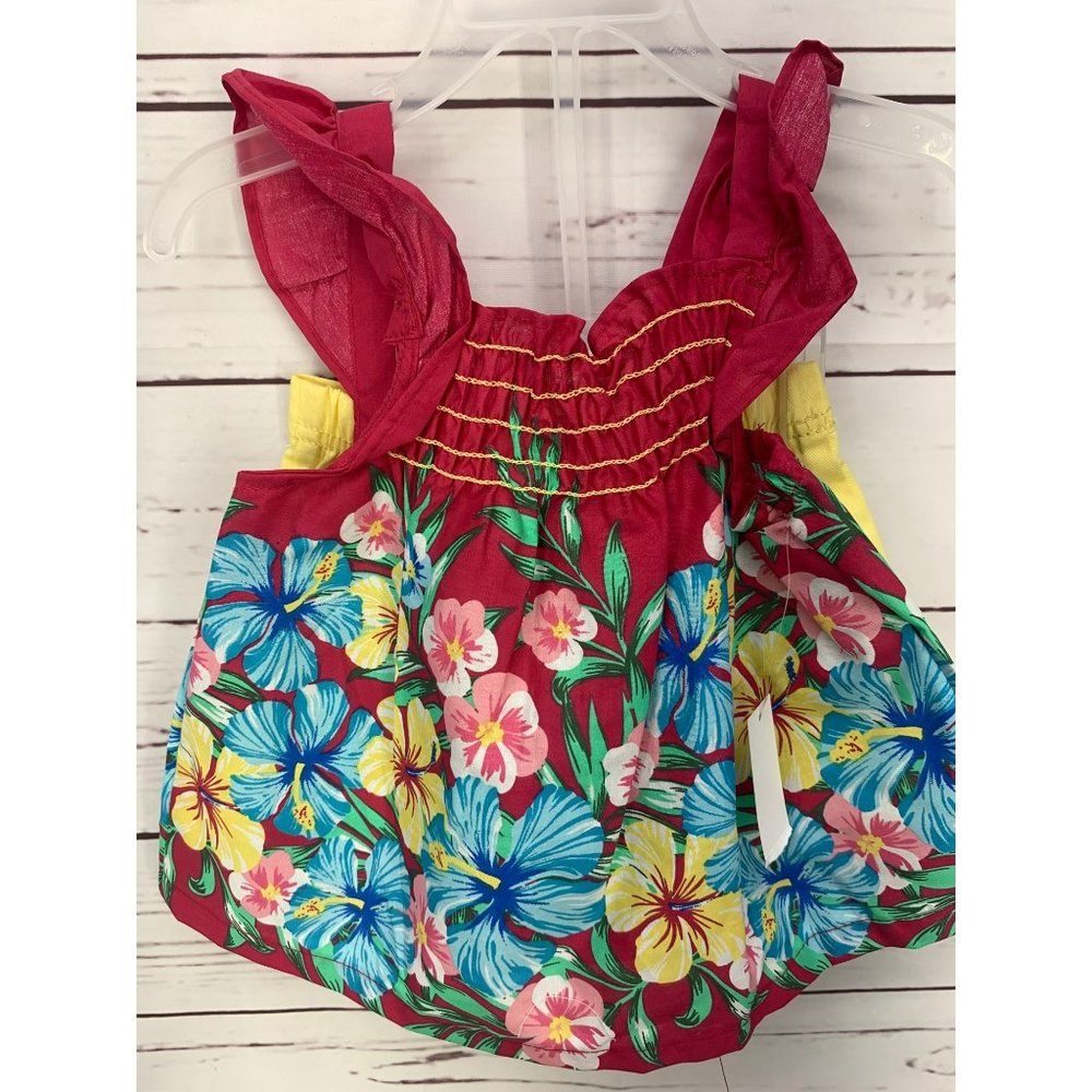 Park Bench Kids Floral Toddler 2 Piece Shorts Set‎ Size 2T